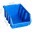 Bild 3 vidaXL Stapelboxen 20 Stk. Blau Kunststoff