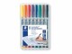 Staedtler Folienstift Lumocolor 312 8er-Set, wasserlöslich