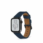 Artwizz WatchBand Leather für Ihre Apple Watch Series 2, 3, 4 & 5 mit 42/44mm - Navy Blau