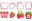 Bild 0 Cut my Cookies Guetzli-Ausstecher Serie mit Erdbeeren, Detailfarbe: Rosa