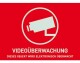 Abus Warnaufkleber Videoüberwachung DE 1