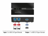 DeLock USB-Switch 11495, Anzahl Eingänge: 2 ×, Steckertyp Seite