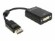 DeLock Adapter Displayport ? DVI-D Schwarz, Kabeltyp: Adapter