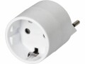 Max Hauri Reiseadapter Schuko ? T12, Weiss, Anzahl Pole: 3