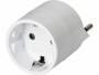 Max Hauri Reiseadapter Schuko ? T12, Weiss, Anzahl Pole: 3