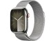 Apple Watch Series 9 41 mm LTE Silber Milanaise