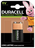 DURACELL  Recharge Ultra PreCharged 9V/6HR61 6HR61/DC1604, 170mAh 1