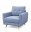 Bild 5 Sofa Set MANDY blau