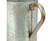 relaxdays Vase Vintage Krug 21 cm, Silber, Höhe: 21