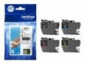 Brother LC421 - 4-pack - black, yellow, cyan, magenta