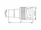 Velleman velleman CBNC15 BNC-Stecker / Cinch-Buchse,