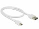DeLock USB2.0-Easy Kabel, A-MiniB, 50cm, Weiss
