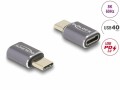 DeLock USB-Adapter Portschoner USB-C Stecker - USB-C Buchse