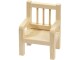 HobbyFun Mini-Möbel Stuhl 4.5 cm, 1 Stück, Detailfarbe: Nature