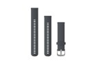 GARMIN Schnellwechsel-Armband 20 mm, Silikon, Farbe: Dunkelgrau