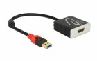 DeLock Adapter USB 3.0 - HDMI, Videoanschluss Seite A