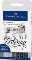 FABER-CASTELL Pitt Art Pen Handlettering 267118 schwarz 8 Stück