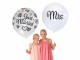 Belbal Luftballon Mr & Mrs Gold/Schwarz/Weiss, Ø 30 cm