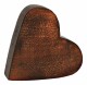 ROOST     Herz aus Mangoholz - 10036838  braun                14x13x4cm
