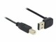 DeLock USB2.0 Easy Kabel, A-B, 5m, SW,