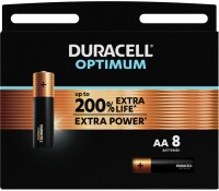 DURACELL  Batterie Optimum 4-137684 AA, LR6, 1.5V 8 Stück, Kein