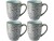 Bild 0 Bitz Kaffeetasse 300 ml, 4 Stück, Grau/Hellblau, Material