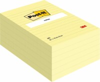 POST-IT Haftnotizen 152x102mm 660Y gelb, 100 Blatt, liniert