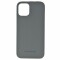 Mike Galeli iPhone 12 mini Hard-Cover aus Echtleder, grau