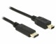 DeLock USB2.0 Kabel, C - MiniB, 1m, SW, Typ