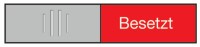 BEREC Türschild 27,4x102mm 314.081 Alu, Frei-Besetzt, Kein