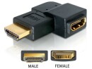 DeLock Adapter 90° links HDMI - HDMI, Kabeltyp: Adapter