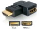 Bild 1 DeLock Adapter 90° links HDMI - HDMI, Kabeltyp: Adapter