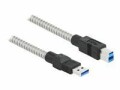 DeLock USB 3.1-Kabel A ? B, Metalmantel 0.5 m