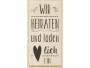 Heyda Stempel Wir heiraten Herz 1 Stück, Motiv: Text