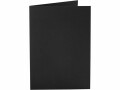Creativ Company Blankokarte 10.5 x 15 cm ohne Couvert, Schwarz