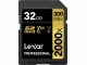 Lexar SDHC-Karte Professional 2000x GOLD Series 32 GB