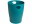 Exacompta Papierkorb Ecobin Skandi 15 L, Pazifikblau, Fassungsvermögen: 15 l, Höhe: 33.5 cm, Anzahl Behälter: 1, Material: Polypropylen (PP), Detailfarbe: Blaugrün, Blau, Form: Rund
