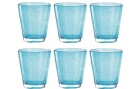 Leonardo Trinkglas Burano Azzurro 330 ml, 6 Stück, Hellblau