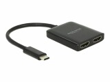 DeLock USB-C - 2x HDMI Adapter, 4K, 30Hz