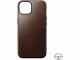 Image 1 Nomad Back Cover Modern Leather Horween iPhone 14 Braun