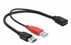 DeLock USB 3.0-Y-Kabel USB A - USB A