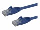 StarTech.com - 50cm CAT6 Ethernet Cable, 10 Gigabit Snagless RJ45 650MHz 100W PoE Patch Cord, CAT 6 10GbE UTP Network Cable w/Strain Relief, Blue, Fluke Tested/Wiring is UL Certified/TIA - Category 6 - 24AWG (N6PATC50CMBL)