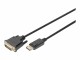 Digitus - Câble adaptateur - DisplayPort (M) verrouillé pour