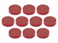 Magnetoplan Haftmagnet Ergo Medium Ø 3 cm Rot, 10