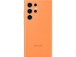 Samsung Back Cover Silicone Galaxy S23 Ultra Orange, Fallsicher