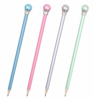ROOST Bleistift mit Perle TSKY-P11 farbig assortiert, Kein