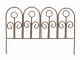 HobbyFun Mini-Utensilien Zaun 8 cm, Detailfarbe: Bronze, Material