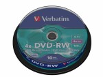 Verbatim DVD-RW 43552 4.7 GB, Spindel (10 Stück), Medientyp