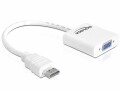 DeLock Adapterkabel HDMI - VGA Weiss, Kabeltyp: Adapterkabel