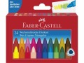 Faber-Castell Wachsmalstifte Mehrfarbig, 24 Stück, Verpackungseinheit